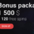 CasinoChan Welcome Bonus Package