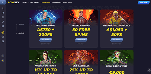 Powbet Welcome Bonus