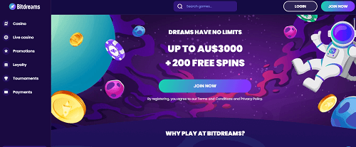 bitdreams casino rating