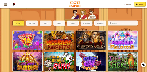 slots empire games