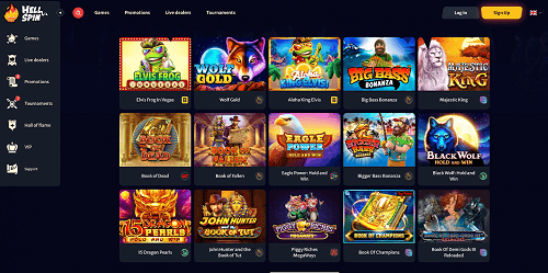 Hell Spin Casino Review - 100% Up to $4000 + 100 Free Spins