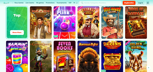 Neon54 Casino Games Neon54 Selection of Games