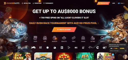 DundeeSlots Casino Bonuses 