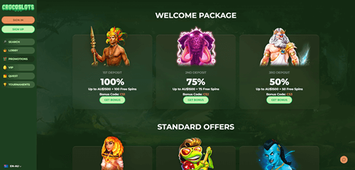 CrocoSlots Casino Promos