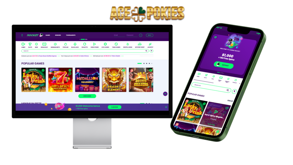 Rocket Casino Review - $1500 Bonus + 150 Free Spins