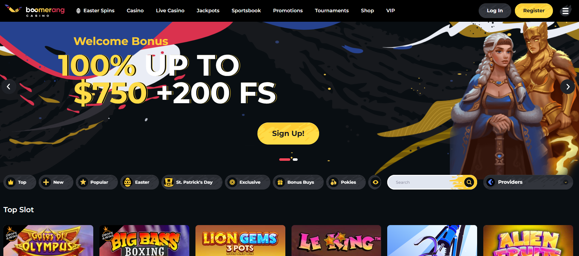 Boomerang online casino