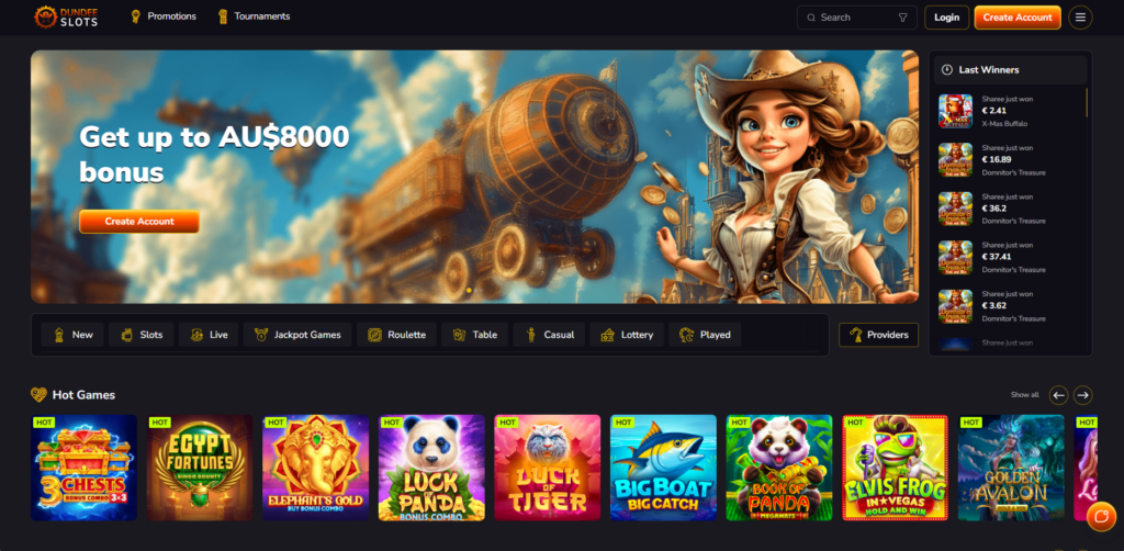 Dundee Slots Casino Review Bonuses Screenshot by Ace Pokies Dundee Slots Casino Review Bonuses Screenshot by Ace Pokies