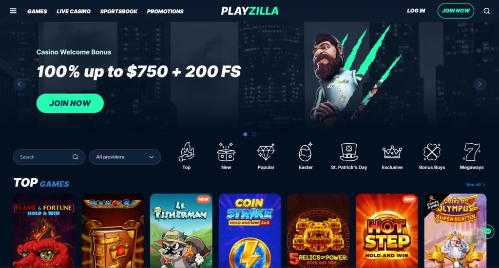 Play Zilla Casino Review Bonuses Screenshot by Crazy Vegas Play Zilla Casino Review Bonuses Screenshot by Crazy Vegas